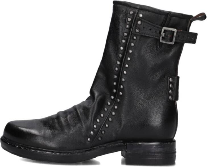 A.s.98 B80243 Enkellaarsjes Enkelboots met rits Dames Zwart - Foto 3
