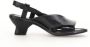 A.s.98 Zwarte Leren Sandalen Break Collectie - Thumbnail 1