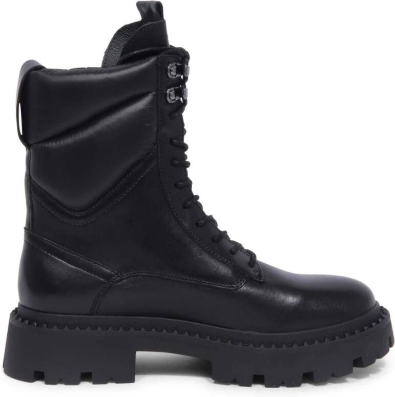 ASH Anfibio Leren Puffy Nylon Laarzen met Studs