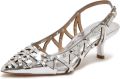 ASH Zilveren Bizarre Slingback Pump - Grijs