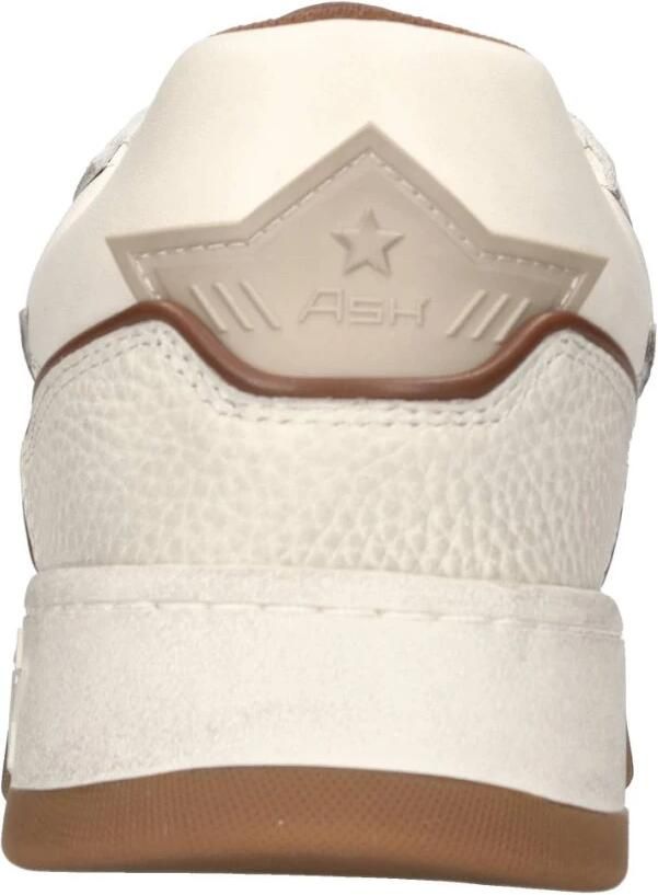 Ash Crème Bruine Gestructureerde Leren Sneaker White Dames - Foto 3