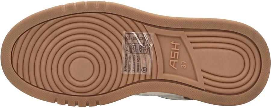 Ash Crème Bruine Gestructureerde Leren Sneaker White Dames - Foto 4