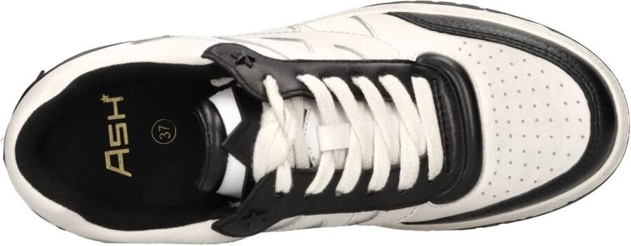Ash Blake Basket Sneaker van Gebruikt-Efffect Leer White Dames - Foto 2