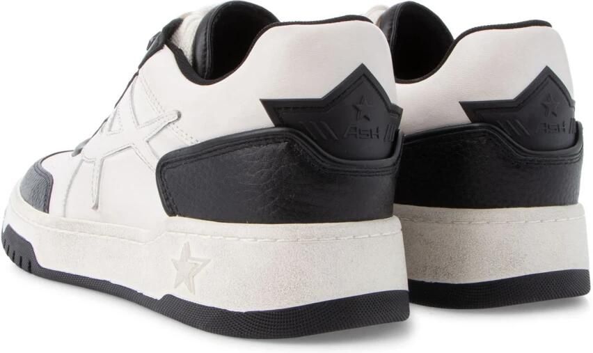 Ash Blake Basket Sneaker van Gebruikt-Efffect Leer White Dames - Foto 3