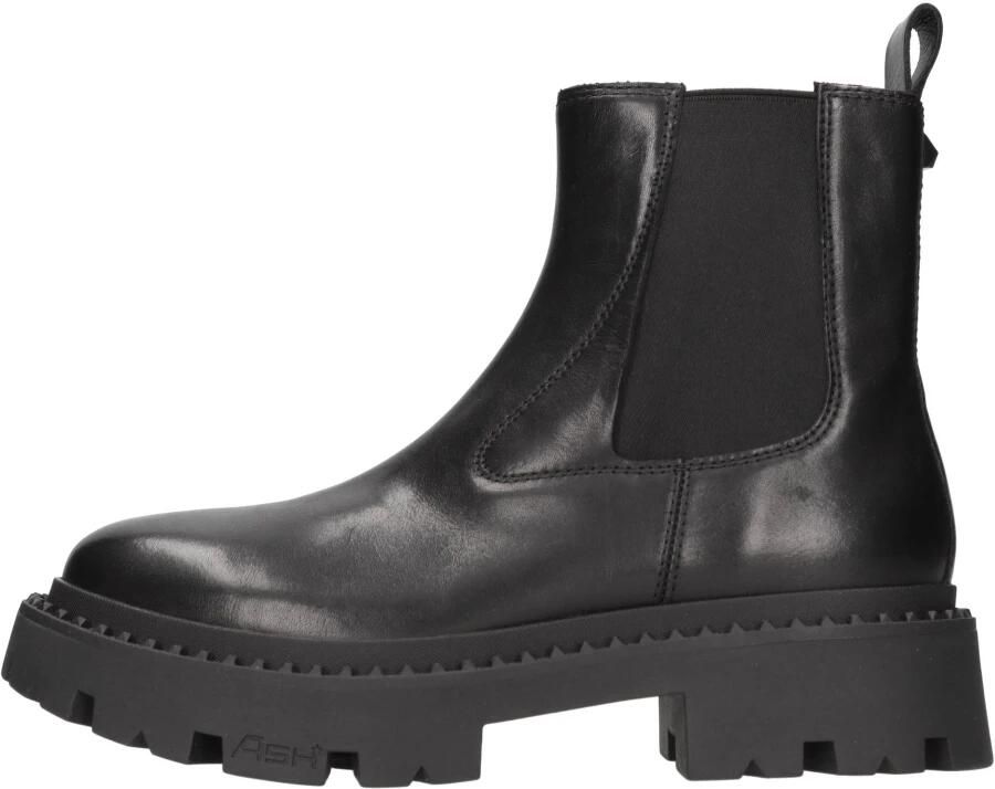 Ash Zwarte Leren Chelsea Laarzen met Metalen Applicaties Black Dames - Foto 2
