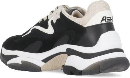 Ash Zwarte Suède Leren Sneakers met Contrasterende Inzetstukken Zwart Dames - Foto 6