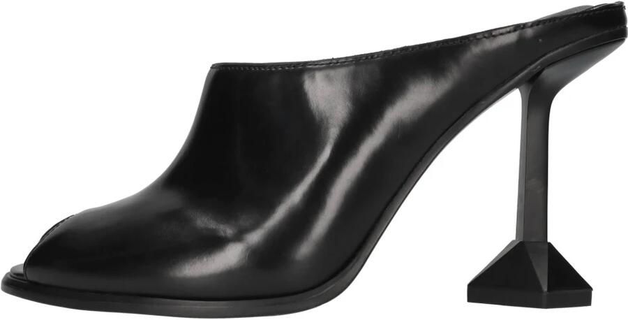 Ash Sandalen Black Dance Leather Sabot in zwart