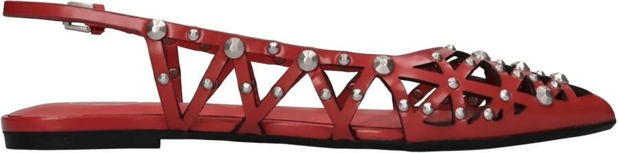 ASH Flat schoenen Rood