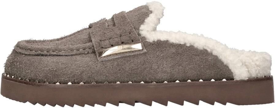 Ash Groene Leren Sliders met Gestructureerde Afwerking Green Dames - Foto 1