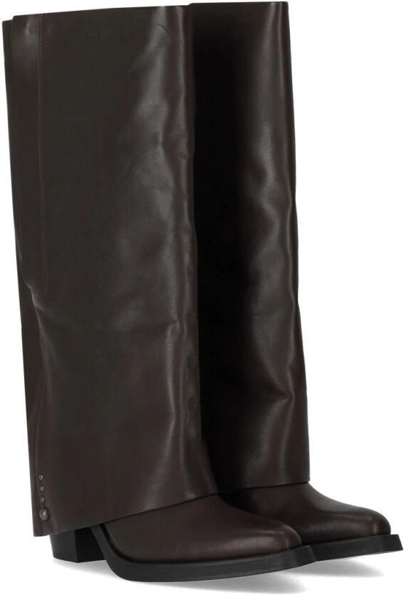 ASH Gespikkelde leren laars met hak