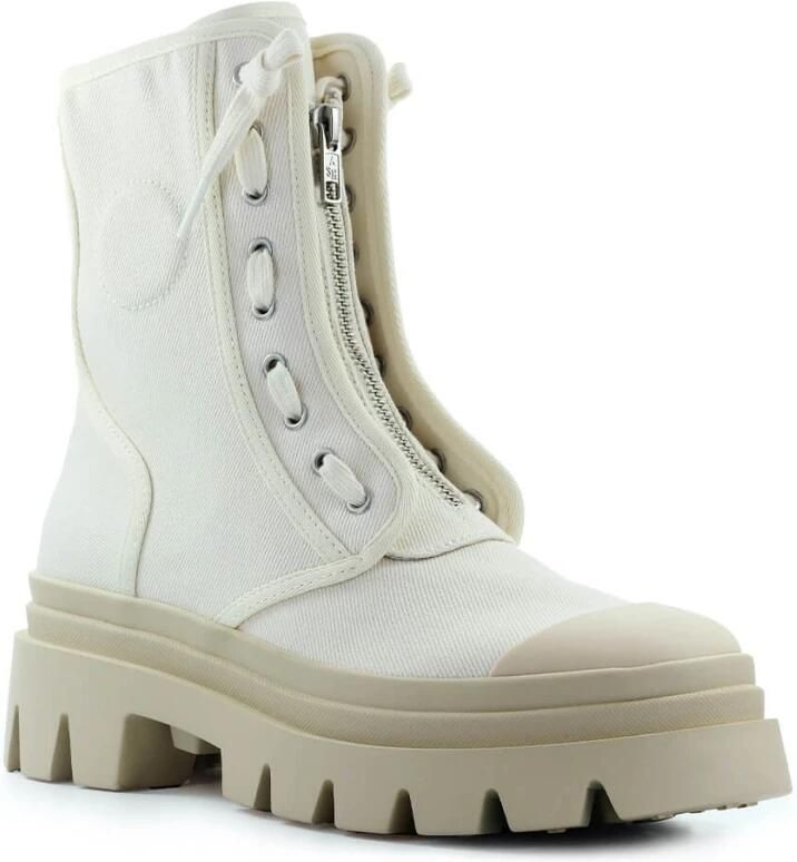 Ash Phoenix Boots Veterboots Laarzen Met Veters Dames Beige - Foto 2