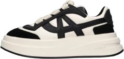 Ash Witte Leren Sneakers met Plateauzool White Dames