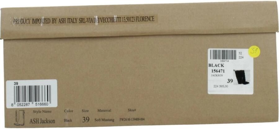 Ash Zwarte Leren Studs Ritslaars Black Dames - Foto 3