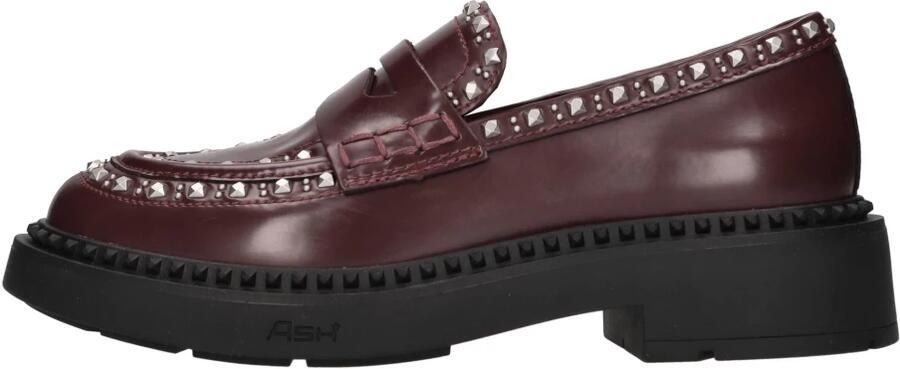 ASH Italia dames loafer Mikka gepollierd leder bordo