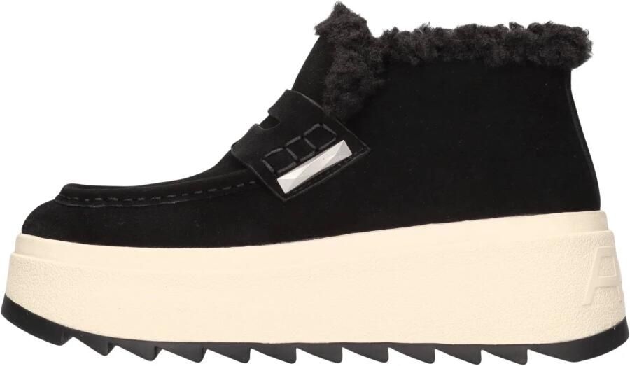 ASH Zwarte Suède Leren Loafer Vrouw
