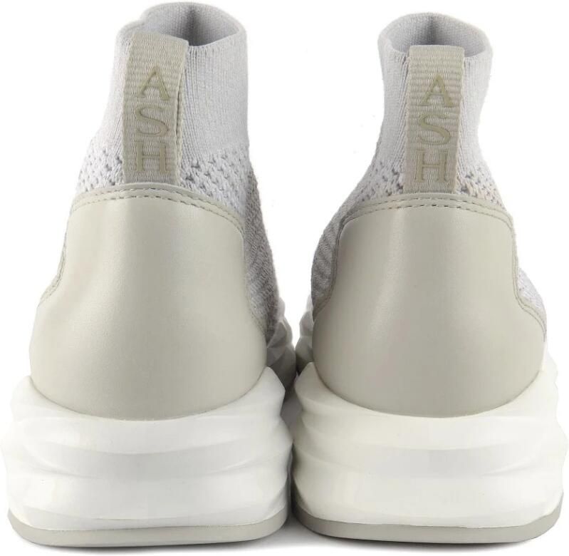 Ash Marmer Gebreide en Leren Trainers White Dames - Foto 2