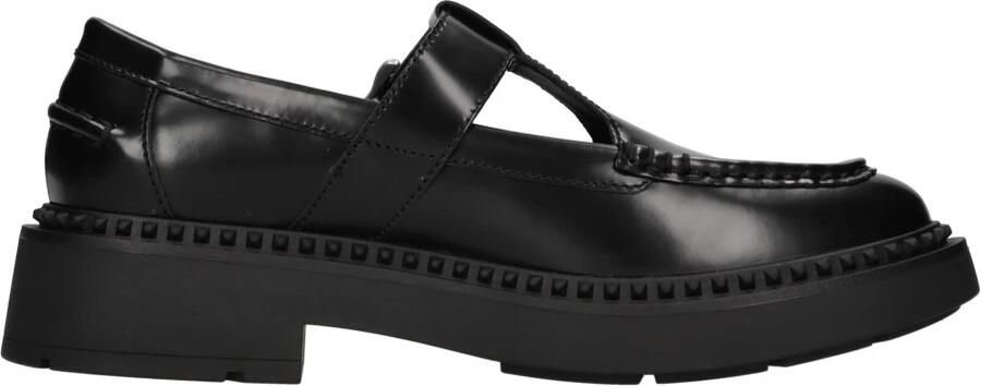 Ash Zwarte Mary Jane Leren Schoenen Black Dames - Foto 5