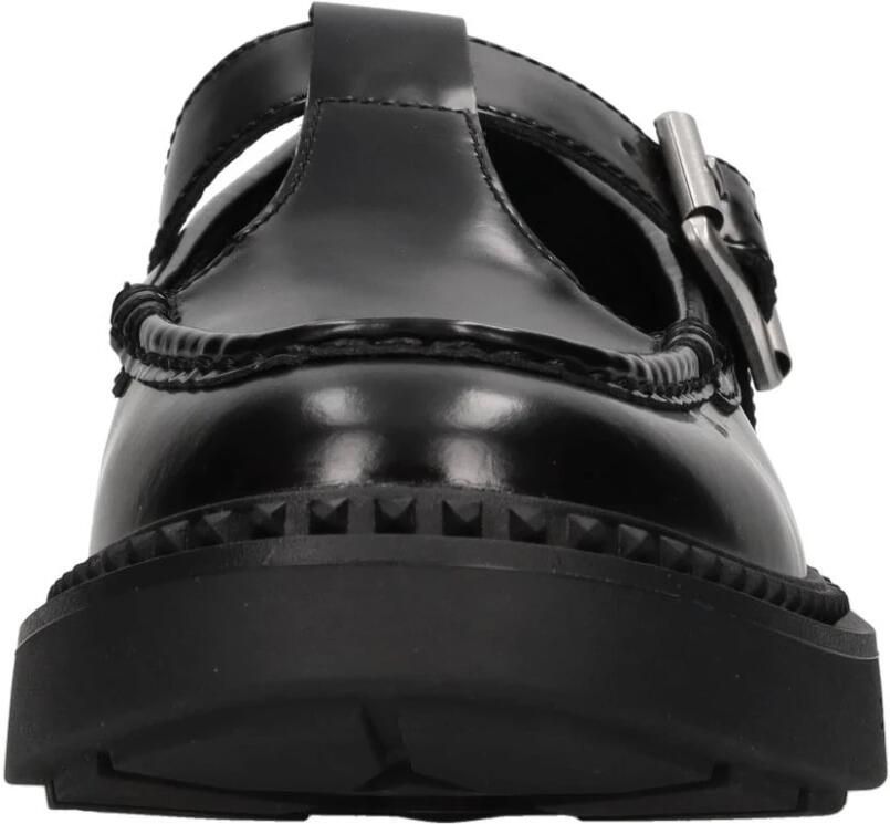 Ash Zwarte Mary Jane Leren Schoenen Black Dames - Foto 2