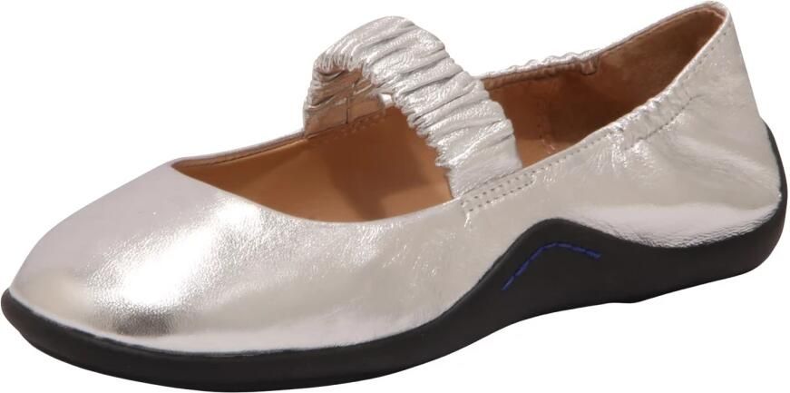 ASH Ballerina met riempjes 'MAYA03' zilver