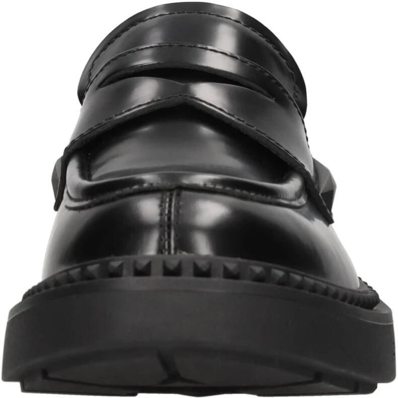 Ash Zwarte geborsteld leren loafer met lug zool Black Dames - Foto 2