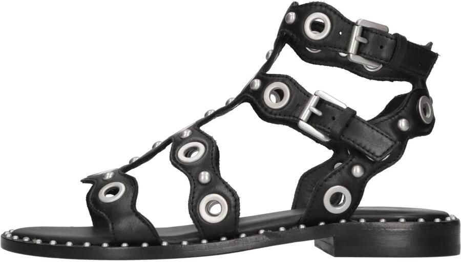 Ash Sandalen Black Leather Pop Up Sandals in zwart - Foto 5