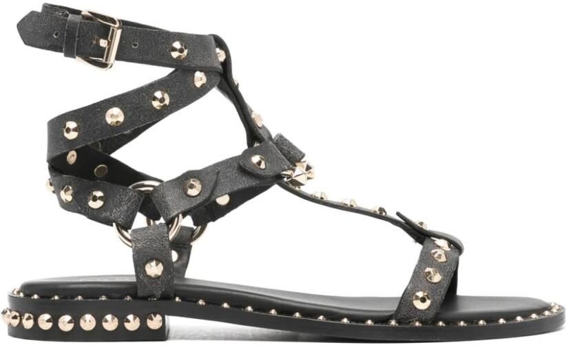 Ash Sandalen van gebarsten leer met studs Multicolor Dames - Foto 2