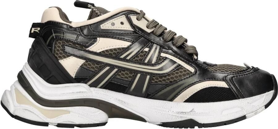 Ash Zwarte Leren Sneakers met Ronde Neus Multicolor Dames - Foto 4