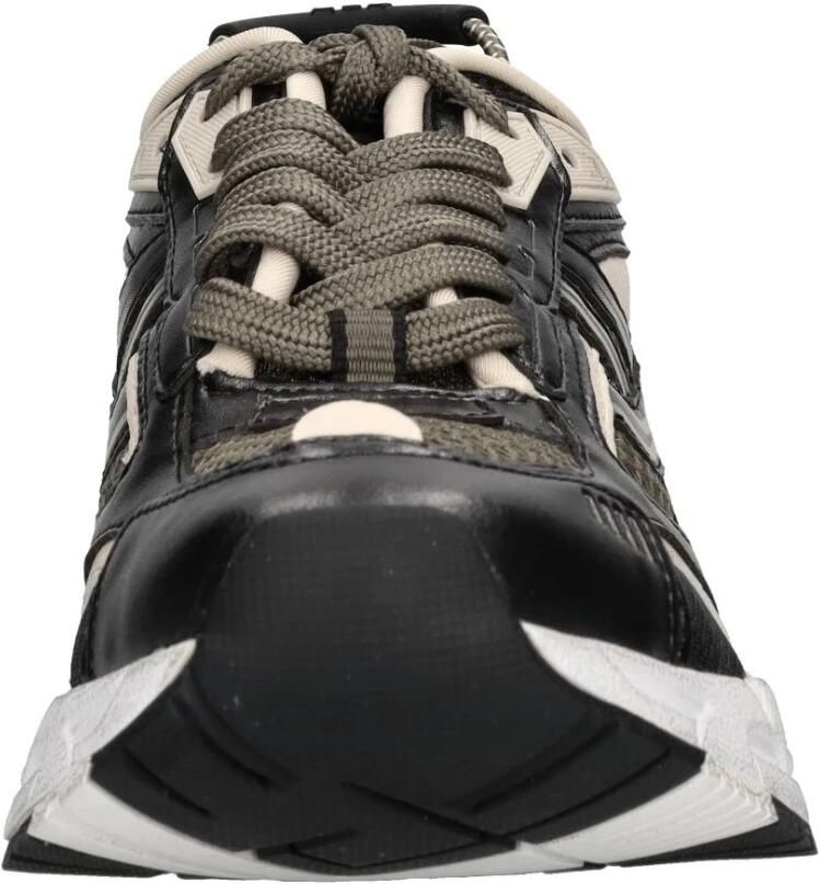 Ash Zwarte Leren Sneakers met Ronde Neus Multicolor Dames - Foto 2