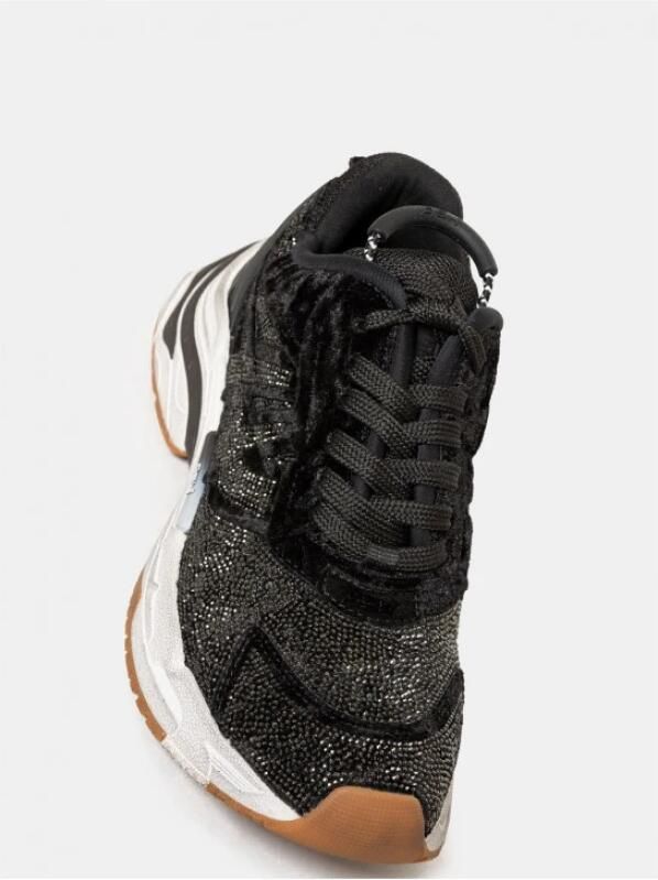 ASH Race Sneakers met Strass Velvet Black