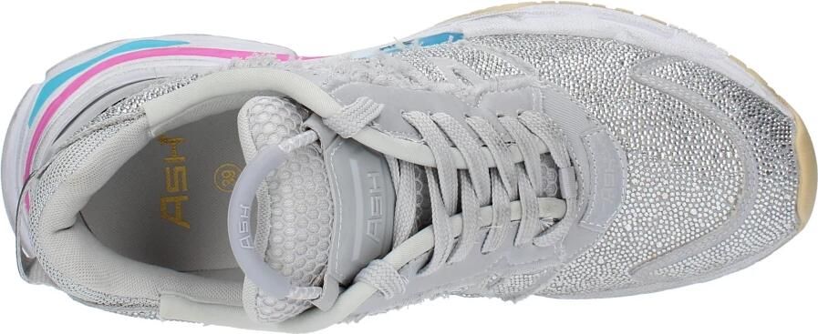 Ash Zilveren Mesh Hoge Sneakers met Prachtige Details Grijs Dames - Foto 3