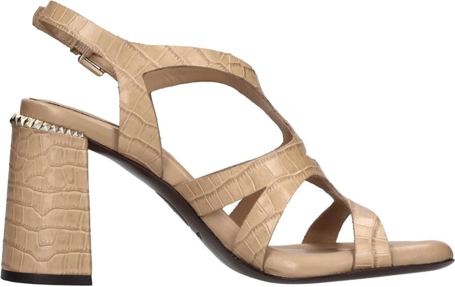 ASH Gevlochten leren sandalen met blokhak - Foto 6