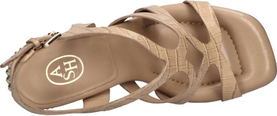 ASH Gevlochten leren sandalen met blokhak - Foto 9