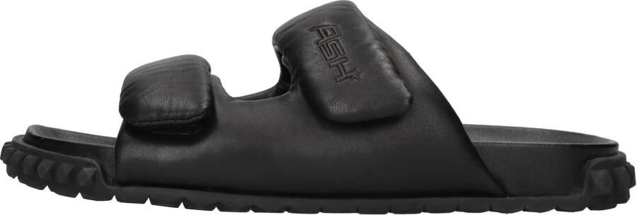 ASH Zwarte Leren Open Teen Sandalen - Foto 3