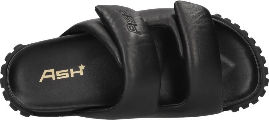 ASH Zwarte Leren Open Teen Sandalen - Foto 2