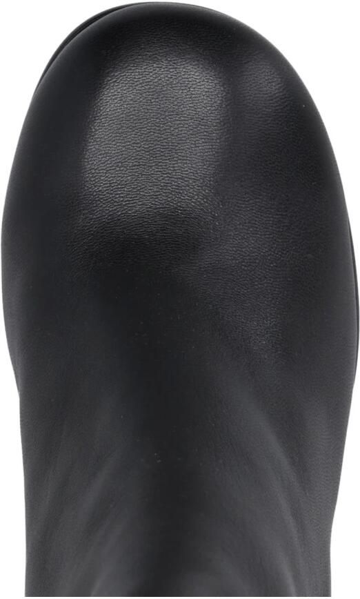 Ash Zwarte Leren Enkellaarzen Zwart Dames - Foto 2