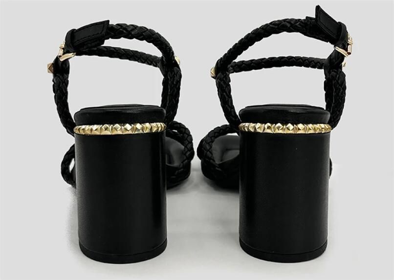 ASH Zwarte Lola Leren Sandaal