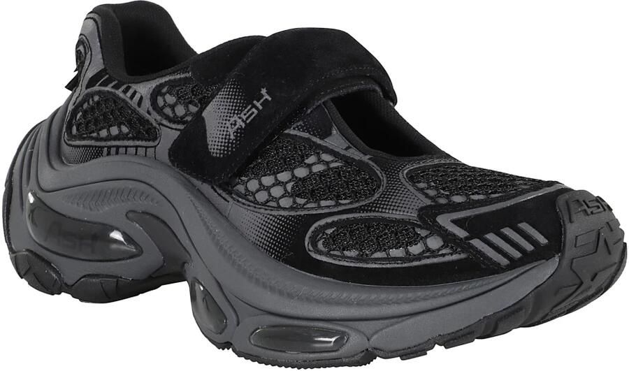 ASH Zwarte Suède Sneakers met Technische Stof - Foto 4