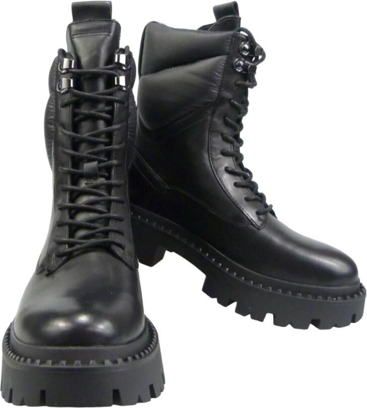 ASH Zwarte veterlaarzen met kant