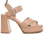 ASH Beige Sandalen met Plateauhak - Thumbnail 1