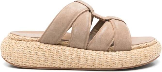 ASH Beige Sandalen voor Vrouwen