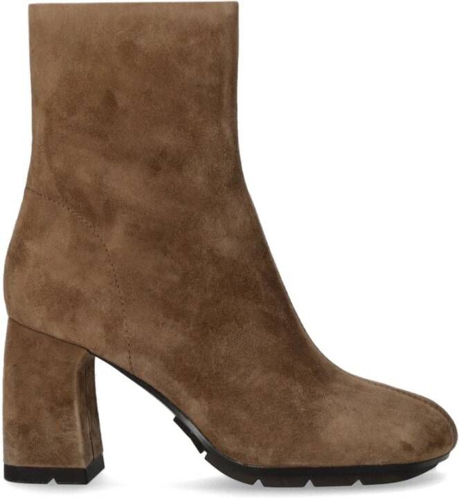 ASH Beige Suède Enkellaars met Hak - Foto 2