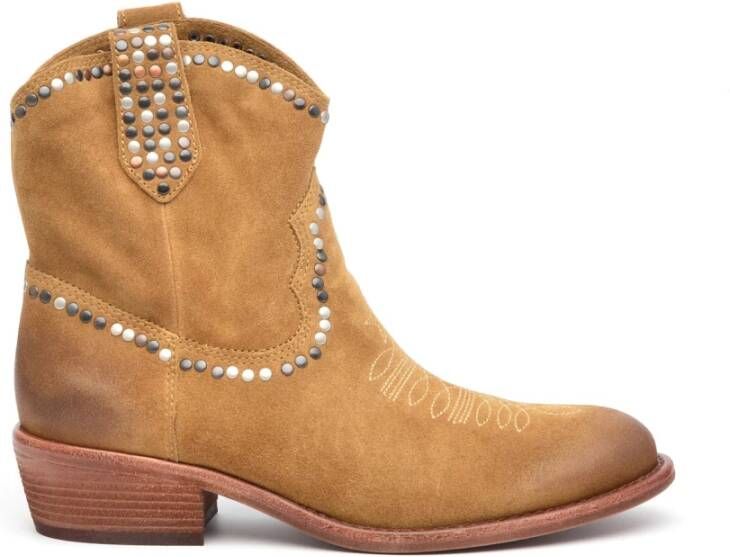 ASH Beige Suède Texano Laars