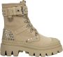 Ash Beige Veterschoenen met Chroom Studs Beige Dames - Thumbnail 1