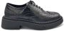 Ash Bordeaux leren veters trendy schoenen Black Dames - Thumbnail 1