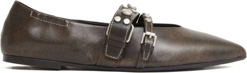 ASH Britnie Studded Strappy Ballerina