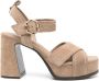 Ash Sandalen Melany Beige Heeled Sandal in bruin - Thumbnail 1