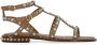 Ash Bruine Leren Sandalen met Studs Brown Dames - Thumbnail 2