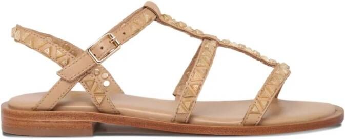 ASH Bruine Leren Sandalen voor Vrouwen