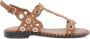 ASH Bruine Leren Sandalen voor Vrouwen - Thumbnail 1