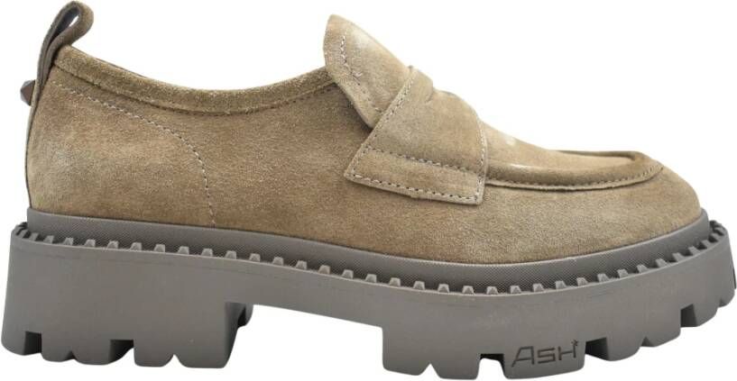 ASH Bruine Veterschoenen Dames Platte